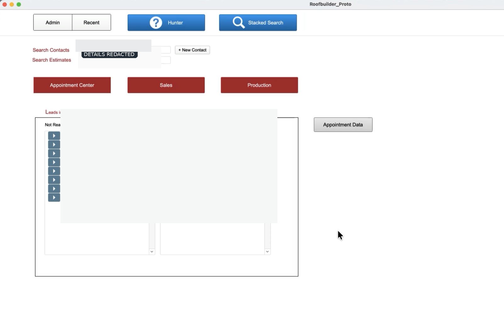 Original Roofbuilder FileMaker CRM from 2016